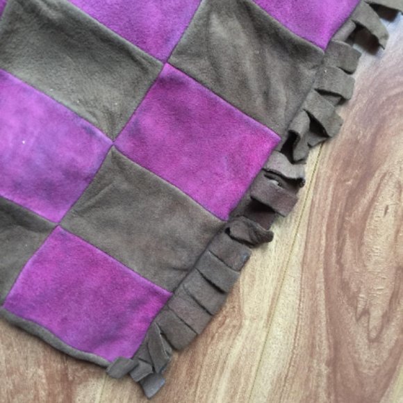 Vintage Spainish Leather Fringe Drawstring Purse - Picture 5 of 8